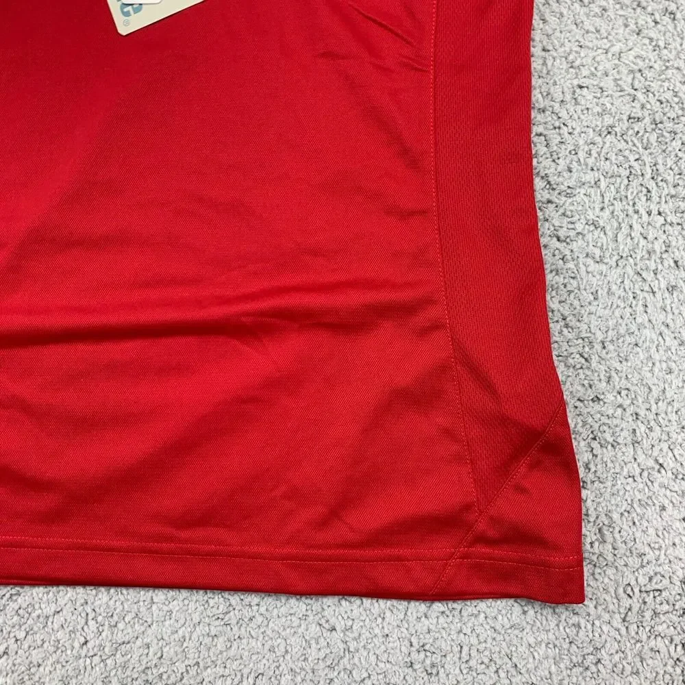 Extreme Performance Polo Shirt Women's Large Red Short Sleeve Golf‎ Rugby NEW